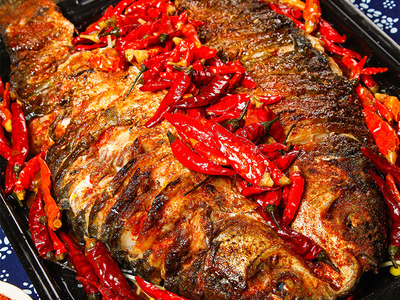 Spicy grilled fish sauce